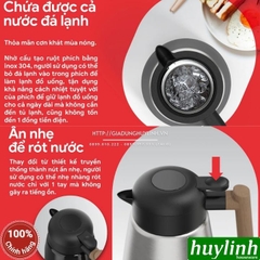 Bình thuỷ giữ nhiệt nóng lạnh 2Good B52 - 1.8 lít - Đổi mới 5 năm