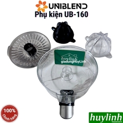 Phụ kiện máy vắt cam Uniblend UB-160 - Tô chứa - lưới lọc - núm vắt