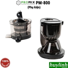 Phụ kiện máy ép chậm Promix PM-800 - Nắp họng - Lưới ép - Tô chứa - Cối nghiền