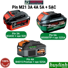 Pin Dekton hệ M21 - 3A (B3A5C) - 4A (B4015) - 5A (B5000) - kèm sạc