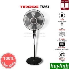 Quạt cây đứng có điều khiển Tiross TS951