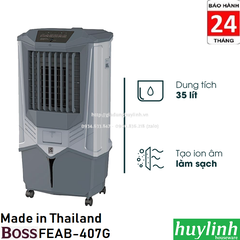 Máy làm mát không khí Boss FEAB-407G - Made in Thái Lan - Tặng vợt muỗi MSH-021