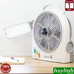 Quạt sạc tích điện để bàn Makxim MK-DN-3221 - Kèm đèn LED