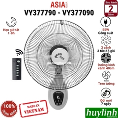 Quạt treo tường Asia VY377190 - VY377290 - VY377790 - VY377090 - Có REMOTE