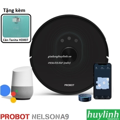 Robot hút bụi lau nhà Probot Nelson A9 LSD Laser - 2700pa - Tặng kèm Cân sức khỏe Tanita HD007