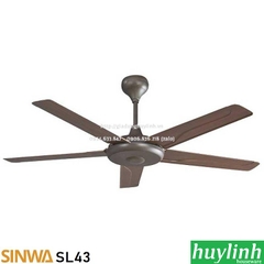 Quạt trần cánh nhựa Sinwa SL41 - SL43 - 5 cánh - Có Remote