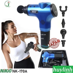Súng máy massage cầm tay dùng pin Nikio NK-170A - 2000mAh