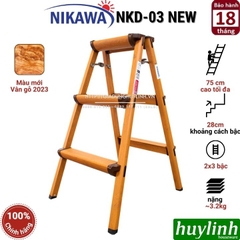 Thang nhôm chữ A Nikawa NKD-03 - 3 bậc