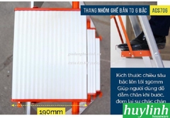 Thang nhôm ghế 5 bậc Advindeq ADS-705 - 117cm