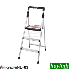 Thang nhôm ghế 3 bậc Hakachi HL-03 - 72cm