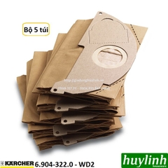 Bộ 4 túi lọc bụi cho Karcher WD2 - 6.904-322.0