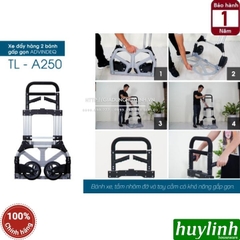 Xe kéo đẩy hàng 2 bánh gấp gọn Advindeq TL-A250 - Tải trọng 250kg