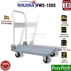 Xe kéo đẩy hàng sàn nhựa Nikawa FWS-150S - Tải trọng 150kg