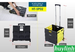 Xe kéo đi chợ rút gọn Advindeq HT-SP02 - Tải trọng 35kg