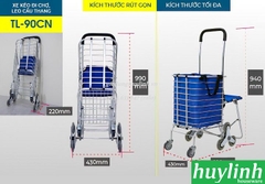 Xe kéo đi chợ, leo cầu thang Advindeq TL-90CN - 50kg