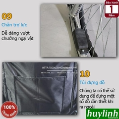 Xe lăn tay có bô Nikita N213-3 - Tải trọng 120kg