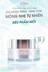 Kem dưỡng nâng tông Epona Premium Snail Tone Up Cream SPF 30/ PA++