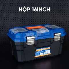 Hộp đựng đồ nghề WADFOW kích thước 13-24inch Thùng dụng cụ nhựa PP cứng cáp chịu lực tốt độ bền cao, nhiều ngăn tiện lợi
