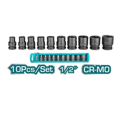 Bộ 10 đầu tuýp Impact DR 1/2 inch Total THISTD12101 xsafe