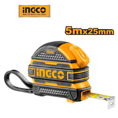 THƯỚC CUỘN THÉP NỀN VÀNG INGCO KÍCH THƯỚC 5M X 25MM HSMT08525