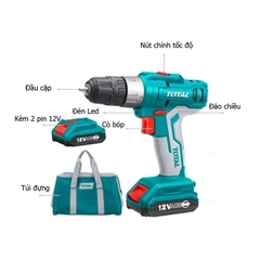 Máy Khoan Búa Dùng Pin 12V TOTAL TIDLI1222 giá rẻ