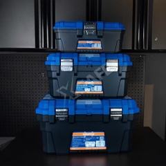 Hộp đựng đồ nghề WADFOW kích thước 13-24inch Thùng dụng cụ nhựa PP cứng cáp chịu lực tốt độ bền cao, nhiều ngăn tiện lợi