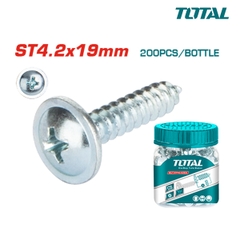 Bộ 200 vít tự khoá ST4.2x19mm TOTAL WJPS4201921