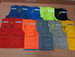 Áo phản quang ghile Hàn Quốc - Màu Xanh chính hãng