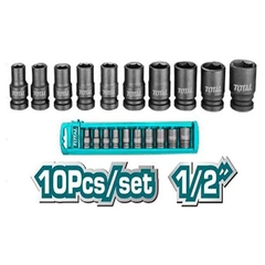 Bộ 10 đầu tuýp Impact DR 1/2 inch Total THISTD12101 uy tính