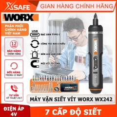 Máy vặn vít dùng pin 4V Worx WX242 (nâng cấp từ wx240)