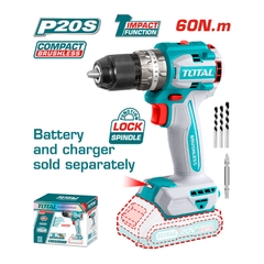 Máy Khoan Búa Không Chổi Than Pin Lithium-Ion 20V (không Kèm Pin & Sạc) Total TIDLI206021