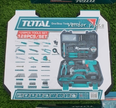 Bộ 128 Món Bao Gồm Máy Khoan Dùng Pin 12V Total THKTHP11282 chính hãng