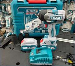 Máy Siết Bu Lông Không Chổi Than Dùng Pin Lithium-Ion 20V (2 Pin 4.0Ah & Sạc) Total TIWLI2085