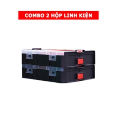 Hộp đựng đồ nghề 3IN1 Bison kích thước 21inch, nhựa PP nguyên sinh chống va đập, 2 hộp nhỏ đựng linh kiện bên hông