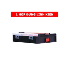Hộp đựng đồ nghề 3IN1 Bison kích thước 21inch, nhựa PP nguyên sinh chống va đập, 2 hộp nhỏ đựng linh kiện bên hông