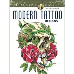 Creative Haven Modern Tattoo Designs Coloring Book (Creative Haven Coloring Books)