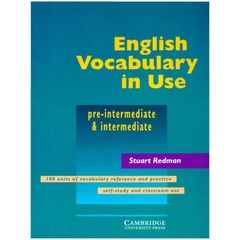 Bộ English Vocabulary in Use Pre-intermediate and Intermediate with Answers(Ebook+CD )