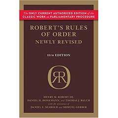 Robert's Rules of Order Newly Revised (Robert's Rules of Order (Paperback)) 11th Edition