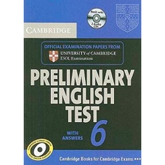 Cambridge Preliminary English Test 6 Self Study Pack