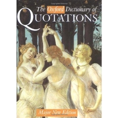 The Oxford Dictionary of Quotations