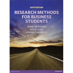 Research Methods for Business Students, 6th Edition