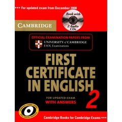 Cambridge First Certificate in English for update exam with answers 2 (Book+Audio)