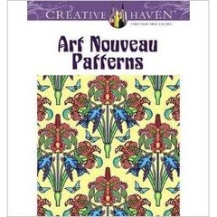 Dover Creative Haven Art Nouveau Animal Designs Coloring Book by Marty Noble  (Author), Creative Haven (Author)