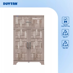 TỦ GIÀY SUKI 1 NGĂN DUY TÂN - XÁM GỖ