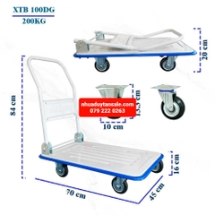 XE ĐẨY HÀNG TAY GẤP GỌN PHONG THẠNH XTB 100DG  TẢI TRỌNG 200KG