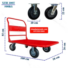 XE ĐẨY HÀNG TAY CỐ ĐỊNH PHONG THẠNH XTH 200T SÀN BÍT TẢI TRỌNG 500KG