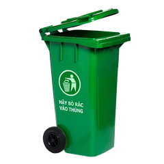 THÙNG RÁC CÔNG CỘNG 120L  NẮP KÍN HIỆP THÀNH