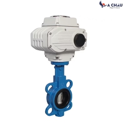 Van bướm điều khiển điện thân gang gioăng cao su EPDM