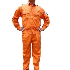 Quần áo bảo hộ vải Măng ghin 1609 mầu cam