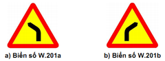 Biển số W.201 (a,b) 